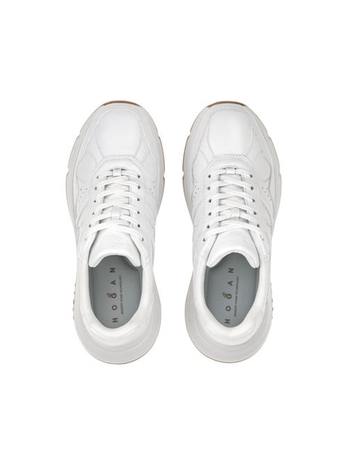 sneakers donna pelle bianca HOGAN | HXW6690FK70JUSB001